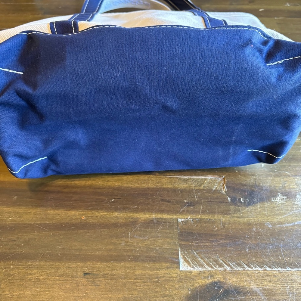 L.L. Bean Boat and Tote Blue Canvas San Francisco Logo Embroidered Company USA - Picture 11 of 13